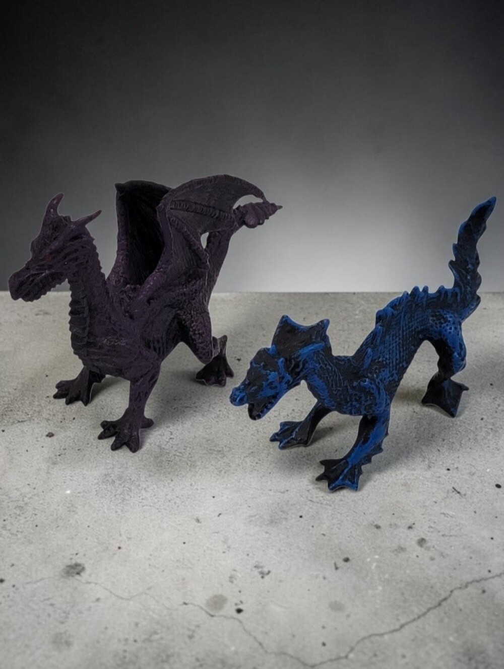 (Lot Of 2) Assorted Mythical Dragons Fantasy and Dragon Themed Collectible Toys.